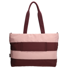 Zebra Trends Elske laptoptas bordeaux streep oud roze
