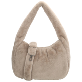 Beagles schoudertas Barakaldo licht taupe