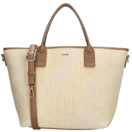 Charm London shopper Cadorna licht taupe