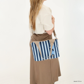 Zebra Trends Mira shopper middenblauw