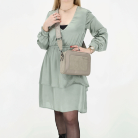 Zebra Trends Ingrid schoudertas licht grijs