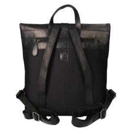 Leather Design rugzak hunter zwart