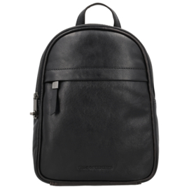 Hide & Stitches Porto lederen handtas zwart