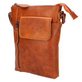 Leather Design schoudertas natural