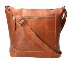 Leather Design schoudertas hunter natural