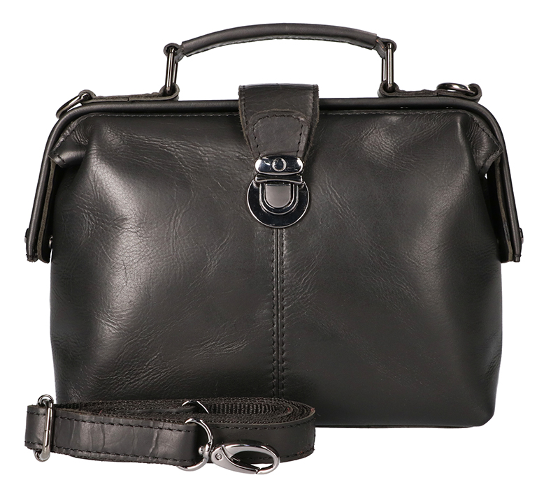 Leather Design doctor's bag zwart