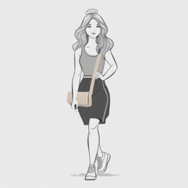 Enrico Benetti Luca crossbodytas midden taupe