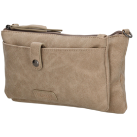Beagles Malaga schoudertas licht taupe