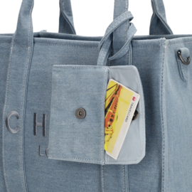 Charm London bond shopper lichtblauw