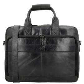 Hide & Stitches Next Navajo laptoptas zwart