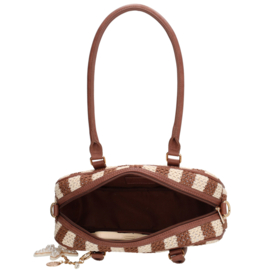 Charm London Capri handtas zacht mokka