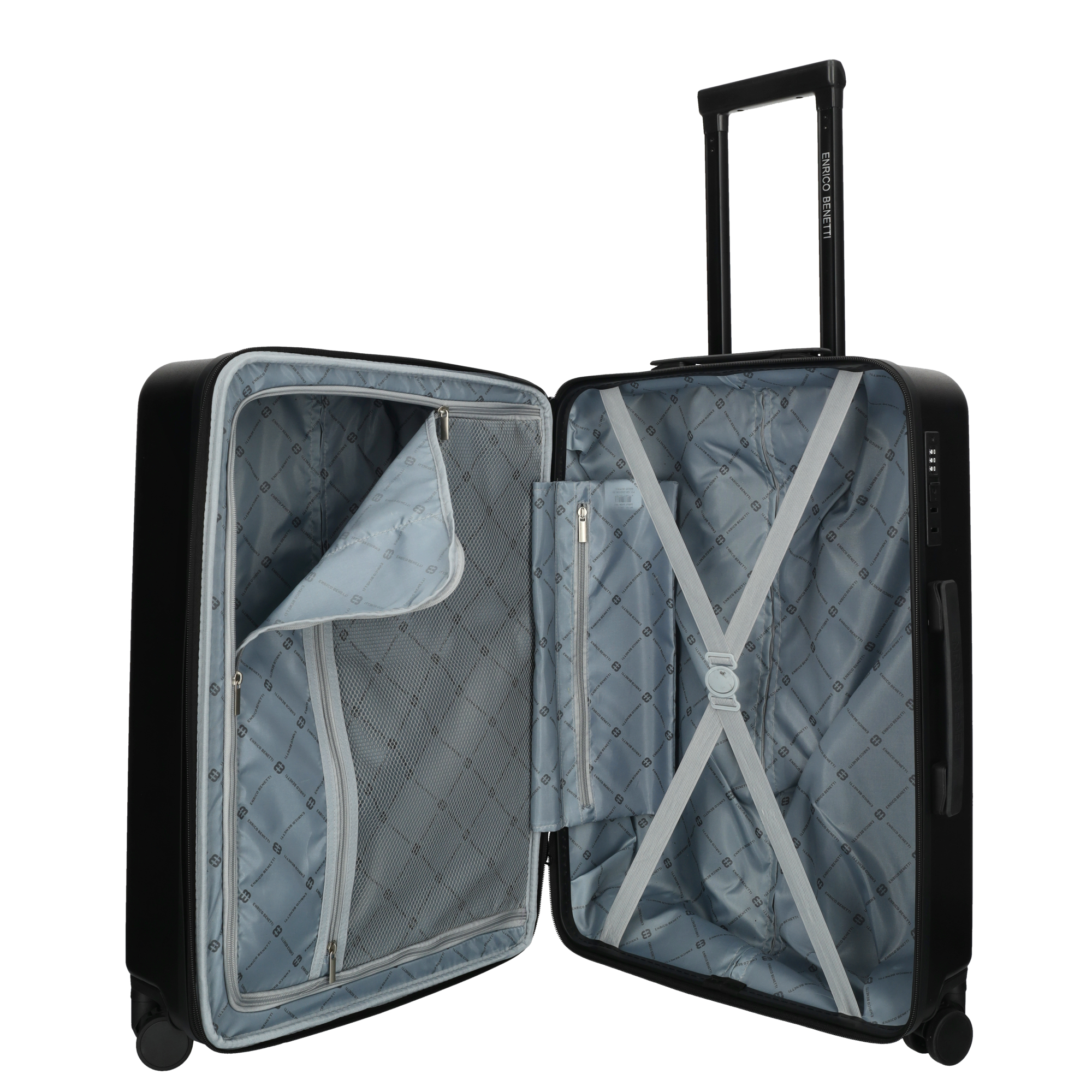 Enrico Benetti Portland reiskoffer 60 cm zwart