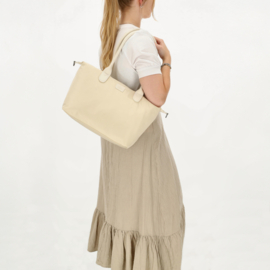 Charm London Buckingham mono shopper creme
