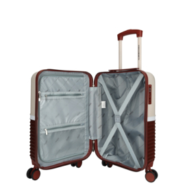 Enrico Benetti Pincetown koffer 55 cm bordeaux-roze