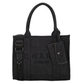 Charm London bond shopper zwart