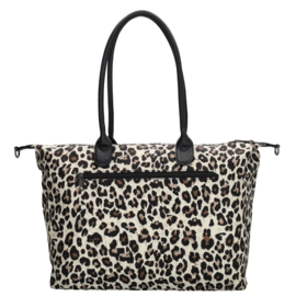 Charm London Buckingham handtas luipaard beige