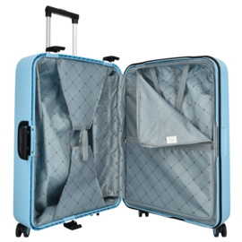 Enrico Benetti Chicago koffer 75 cm licht blauw