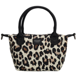 Charm London Buckingham handtas luipaard beige