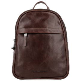 Hide & Stitches Porto lederen handtas donker bruin