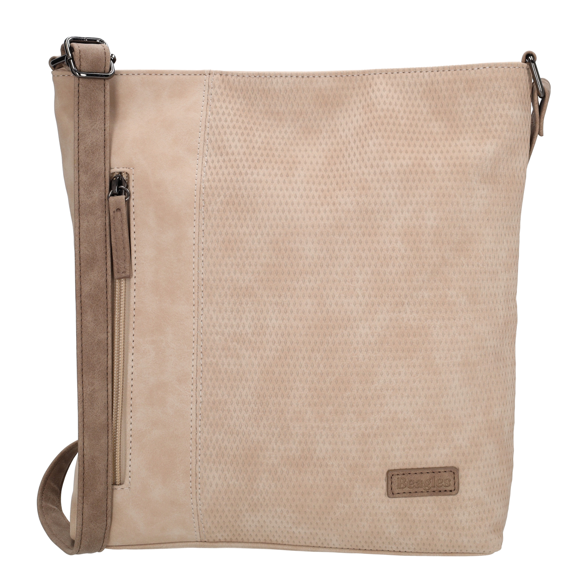 Beagles schoudertas licht taupe