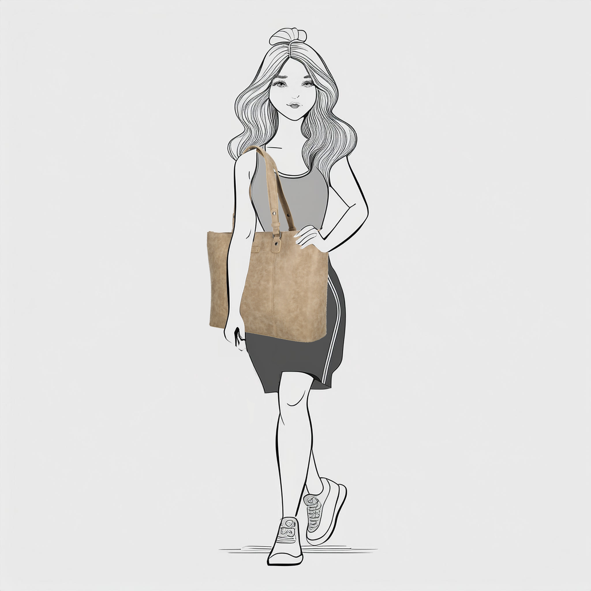 Enrico Benetti Kate shopper midden taupe