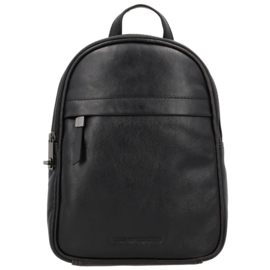 Hide & Stitches Porto lederen handtas zwart