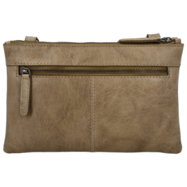 Hide & Stitches Westland schoudertas zand
