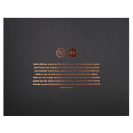 Hide & Stitches Next Navajo laptoptas donker bruin