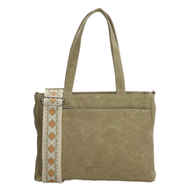 Beagles Malaga shopper licht groen