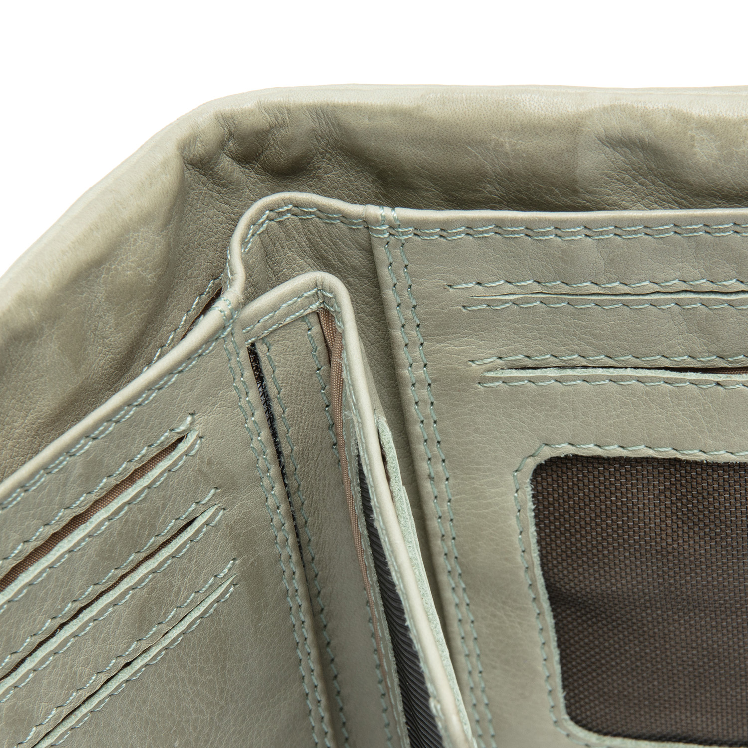 The Chesterfield Brand Mavona lederen dames portemonnee ocean green