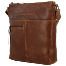 Hide & Stitches Porto lederen schoudertas bruin