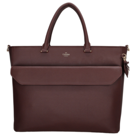 Charm London Cambridge laptoptas bordeaux