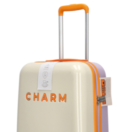 Charm london Travel koffer beige-multi