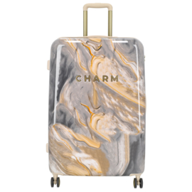 Charm London travel koffer lichtgrijs