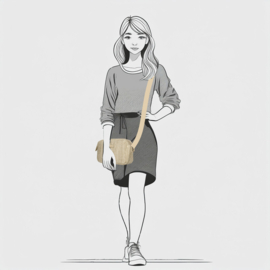 Enrico Benetti Summer crossbodytas nature