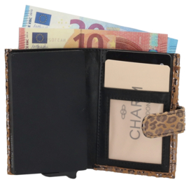 Charm London Camberwell safety wallet goud leopard