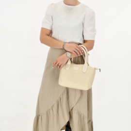 Charm London Buckingham mono handtas licht creme