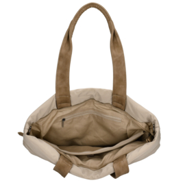 Zebra Elske shopper licht taupe