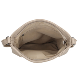 Beagles Cuenca schoudertas licht taupe