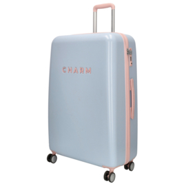 Charm London travel koffer babyblauw
