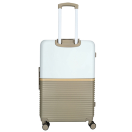Enrico Benetti Princetown koffer 75 cm taupe-ivoor