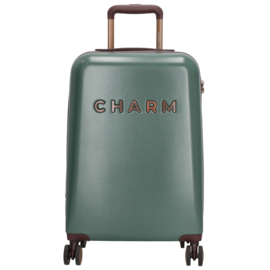 Charm london Travel koffer donkergroen