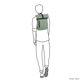 Daniel Ray Alexandrie rolltop rugzak oud groen