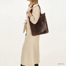 Hide & Stitches Next Navajo shopper donker bruin