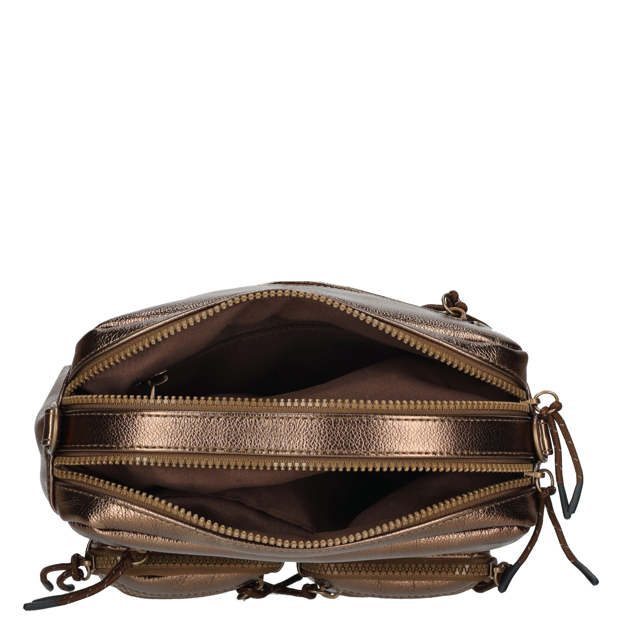 Enrico Benetti Celine crossbody tas brons