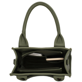 Charm London bond handtas natuur groen
