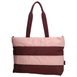 Zebra Trends Elske laptoptas bordeaux streep oud roze