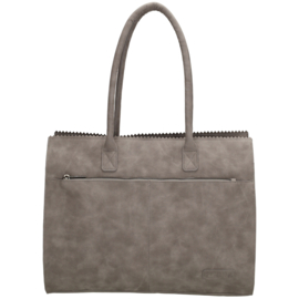 Zebra Noa laptoptas middengrijs