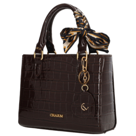 Charm London knightsbridge handtas donkerbruin