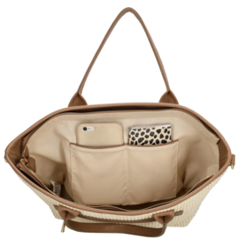 Charm London shopper Cadorna licht taupe